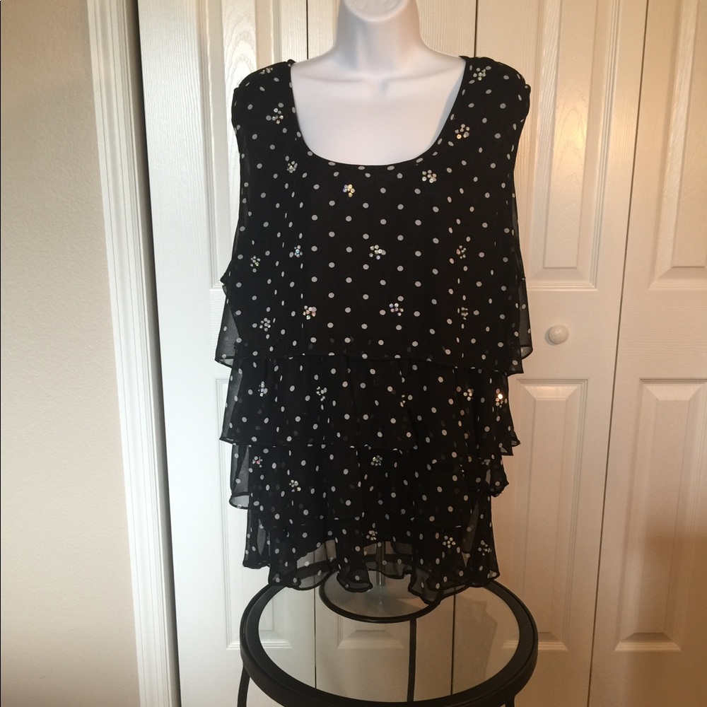 Signature Polka Dot Tanktop, Sz 3x